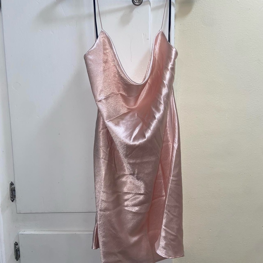 Silky Pink Dress - Picture 4 of 7